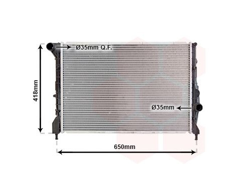 Radiator, engine cooling 01002083 International Radiators, Image 2