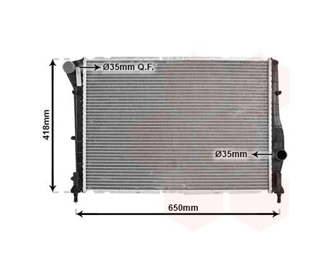 Radiator, engine cooling 01002084 International Radiators, Image 2