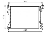 Radiator, engine cooling 01002117 International Radiators