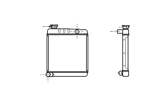 Radiator, engine cooling 02002001 International Radiators