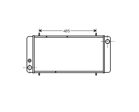 Radiator, engine cooling 02002040 International Radiators
