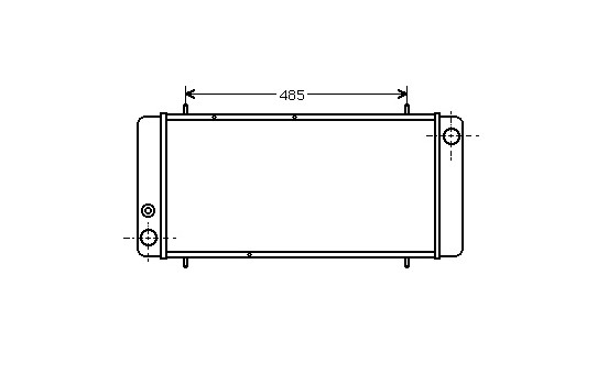 Radiator, engine cooling 02002040 International Radiators