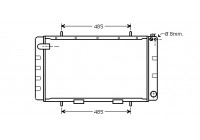 Radiator, engine cooling 02002065 International Radiators