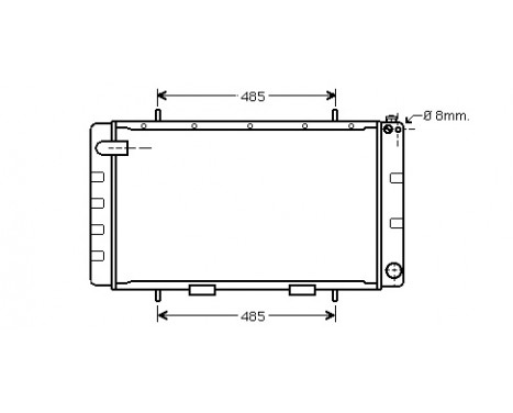 Radiator, engine cooling 02002065 International Radiators