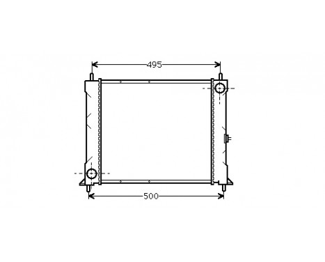 Radiator, engine cooling 02002067 International Radiators