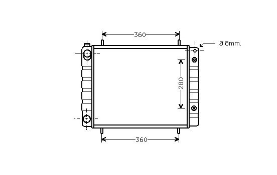 Radiator, engine cooling 02002082 International Radiators