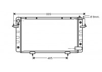 Radiator, engine cooling 02002099 International Radiators