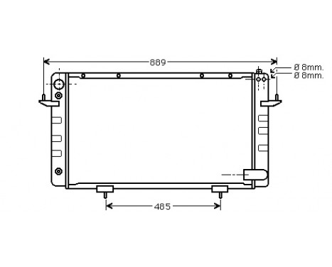 Radiator, engine cooling 02002101 International Radiators