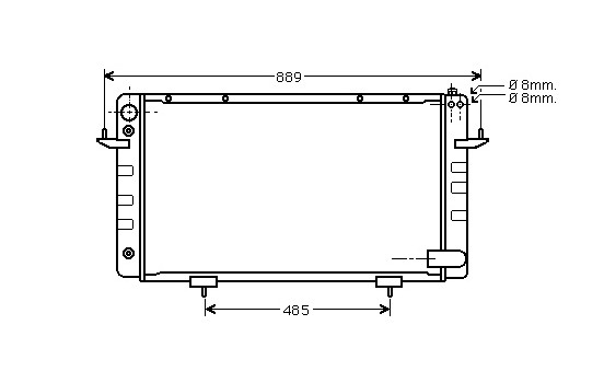 Radiator, engine cooling 02002101 International Radiators