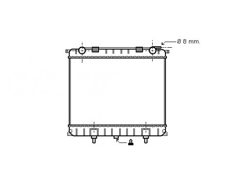 Radiator, engine cooling 02002125 International Radiators