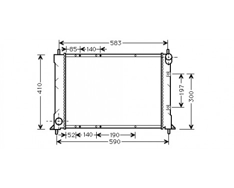 Radiator, engine cooling 02002149 International Radiators