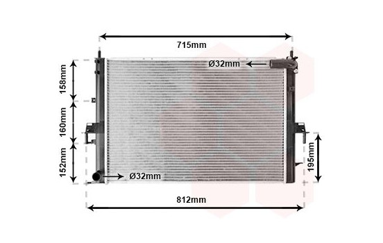 Radiator, engine cooling 02002152 International Radiators, Image 2