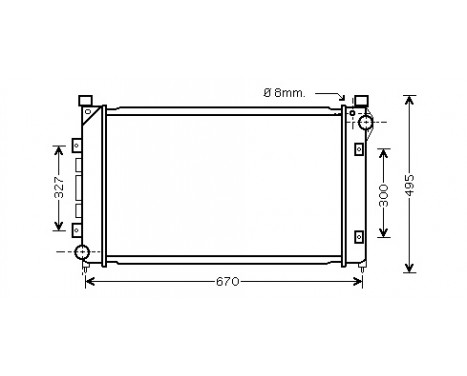 Radiator, engine cooling 02002163 International Radiators