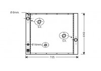 Radiator, engine cooling 02002166 International Radiators