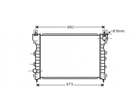 Radiator, engine cooling 02002174 International Radiators