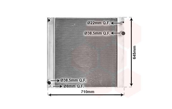 Radiator, engine cooling 02002229 International Radiators