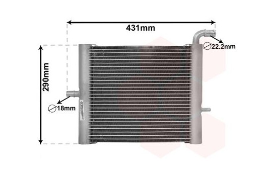 Radiator, engine cooling 02012701 International Radiators