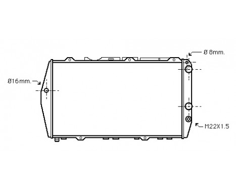 Radiator, engine cooling 03002019 International Radiators