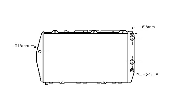 Radiator, engine cooling 03002019 International Radiators