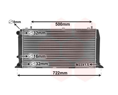 Radiator, engine cooling 03002047 International Radiators, Image 2