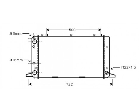 Radiator, engine cooling 03002047 International Radiators