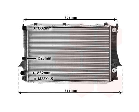 Radiator, engine cooling 03002078 International Radiators, Image 2