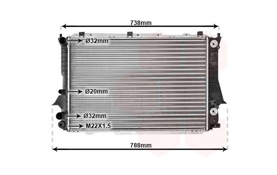 Radiator, engine cooling 03002078 International Radiators, Image 2