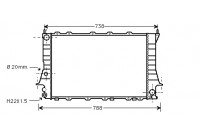 Radiator, engine cooling 03002081 International Radiators