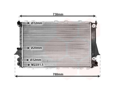 Radiator, engine cooling 03002082 International Radiators, Image 2