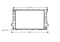 Radiator, engine cooling 03002083 International Radiators