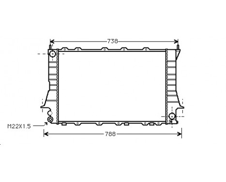 Radiator, engine cooling 03002083 International Radiators