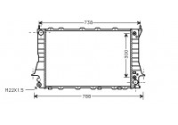 Radiator, engine cooling 03002084 International Radiators