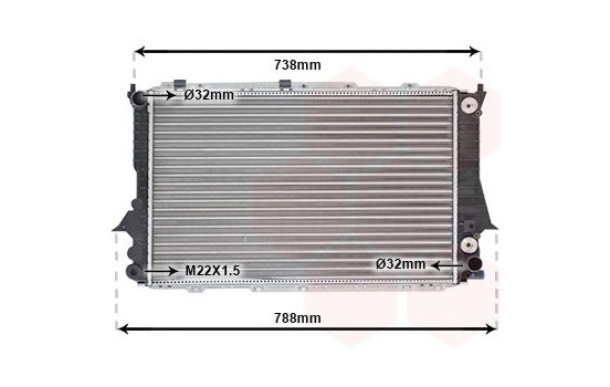 Radiator, engine cooling 03002084 International Radiators, Image 2