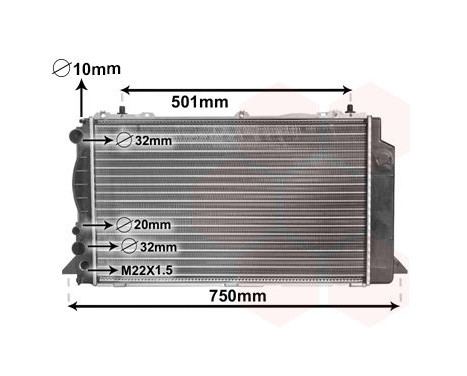 Radiator, engine cooling 03002089 International Radiators, Image 2