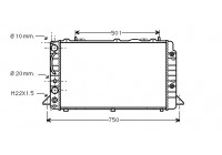 Radiator, engine cooling 03002090 International Radiators
