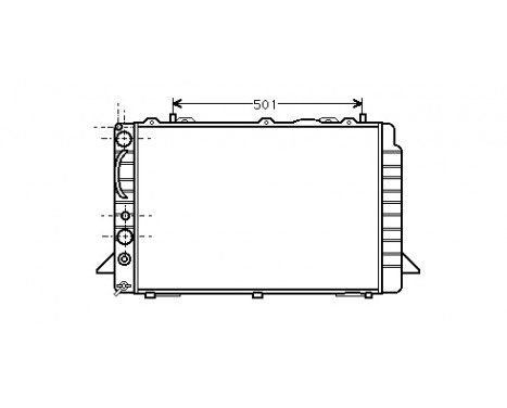 Radiator, engine cooling 03002092 International Radiators