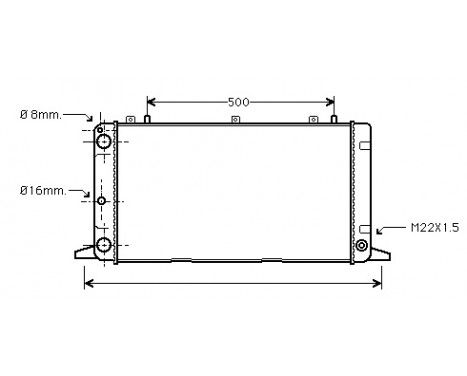 Radiator, engine cooling 03002098 International Radiators