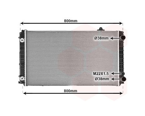 Radiator, engine cooling 03002099 International Radiators, Image 2