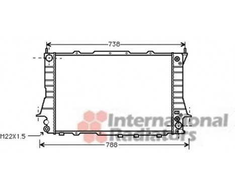 Radiator, engine cooling 03002101 International Radiators, Image 2