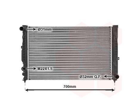 Radiator, engine cooling 03002110 International Radiators, Image 2