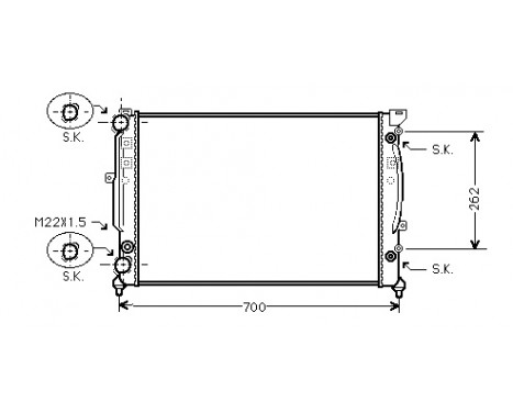 Radiator, engine cooling 03002122 International Radiators