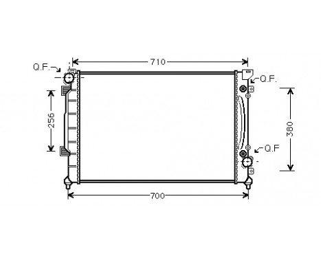 Radiator, engine cooling 03002157 International Radiators Plus