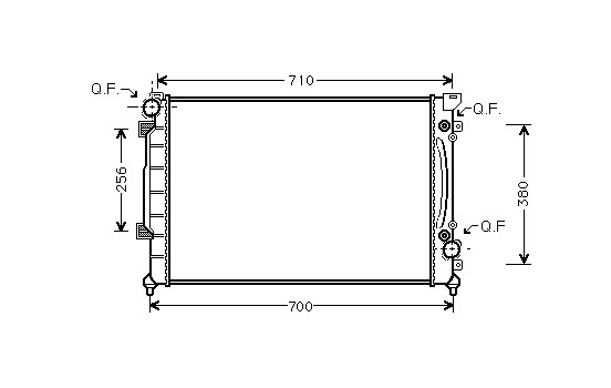 Radiator, engine cooling 03002157 International Radiators Plus