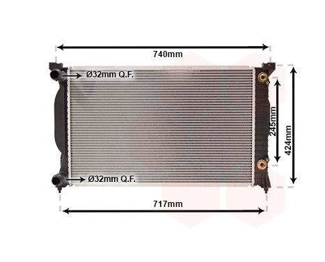 Radiator, engine cooling 03002202 International Radiators, Image 2