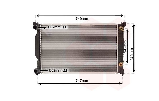 Radiator, engine cooling 03002202 International Radiators, Image 2