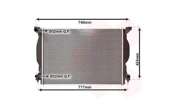 Radiator, engine cooling 03002204 International Radiators, Image 2