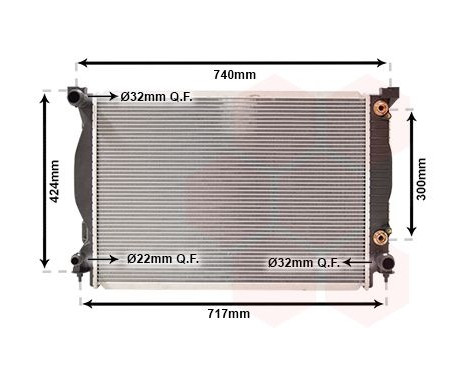 Radiator, engine cooling 03002205 International Radiators, Image 2