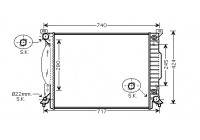 Radiator, engine cooling 03002205 International Radiators