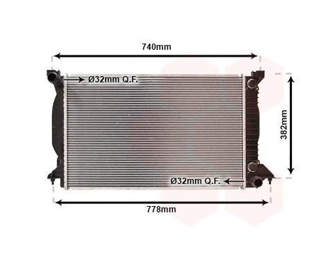 Radiator, engine cooling 03002207 International Radiators, Image 2