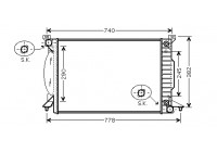 Radiator, engine cooling 03002207 International Radiators